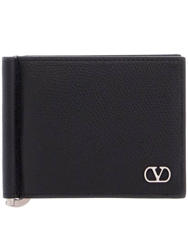 portafoglio uomo bifold pelle nera con fessure carte - VALENTINO - BALAAN 1