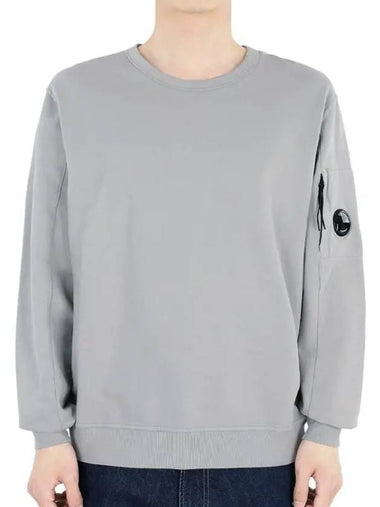 Light Fleece Sweatshirt Light Grey - CP COMPANY - BALAAN 1