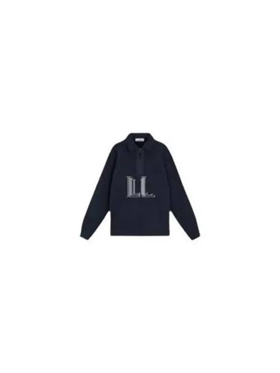 Oversized Fit Half Zip Sweatshirt Navy - STONE ISLAND - BALAAN 2