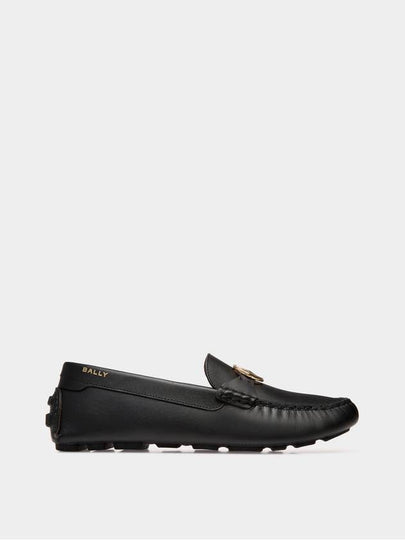 Kinsley Leather Loafers Black - BALLY - BALAAN 2