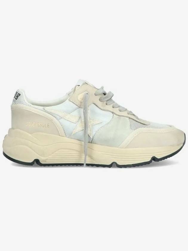 Women's Running Sole Low Top Sneakers Silver Beige - GOLDEN GOOSE - BALAAN 2