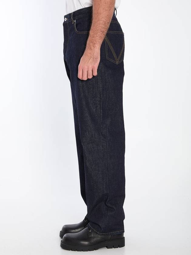 Indigo Wide Leg Jeans - BOTTEGA VENETA - BALAAN 3