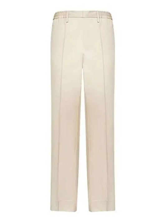 Straight fit banding pants beige E22HTR207 481 250 271493 - AMI - BALAAN 1