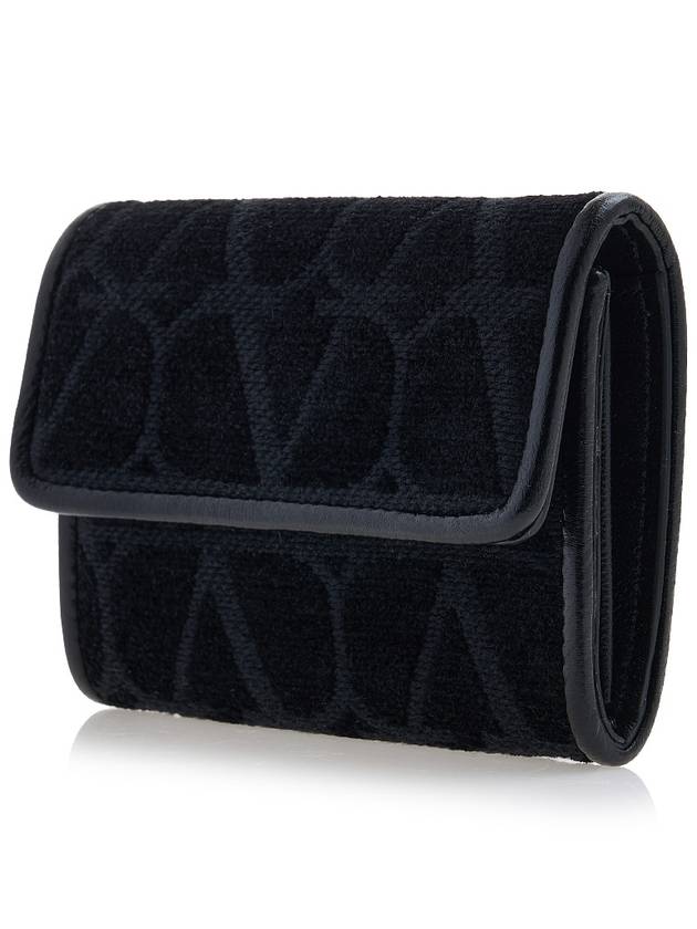 Toile Iconographe Card Wallet Black - VALENTINO - BALAAN 3