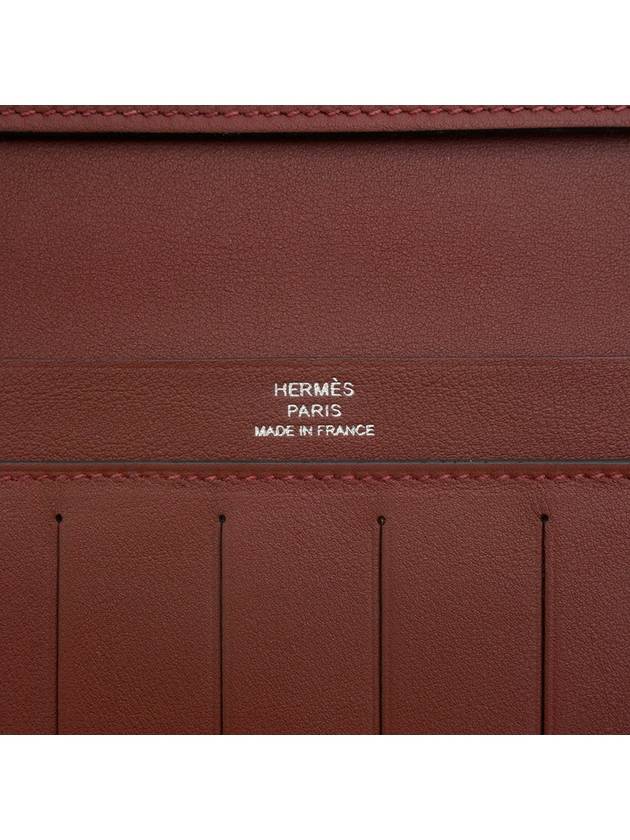 Long wallet silk rouge ash swift full set - HERMES - BALAAN 7