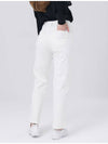 Waist Belt Inner Banding Straight Fit Cotton Span White Pants DO3242PT62 - DOYOUKNOWMC GOLF WEAR - BALAAN 5