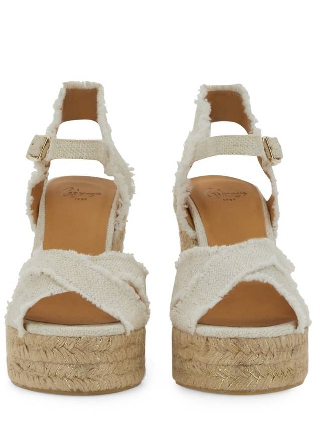 Women s Bromelia Buckle Wedge Heel Ivory - CASTANER - BALAAN 3