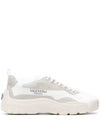 Gum Boy Leather Suede Low Top Sneakers White - VALENTINO - BALAAN 3