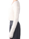 Women's La Maille Neve Fluffy Charm Cardigan Offwhite - JACQUEMUS - BALAAN.