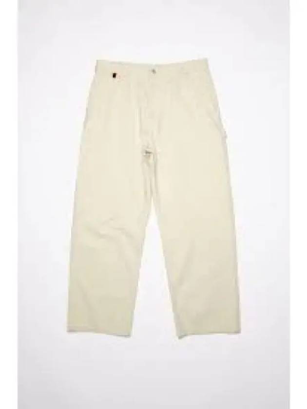 Women's Workwear Straight Pants Beige - ACNE STUDIOS - BALAAN 2