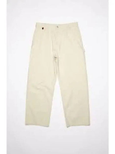 Women's Workwear Straight Pants Beige - ACNE STUDIOS - BALAAN 2