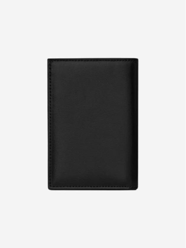 Men's Tiny Monogram Logo Half Wallet Black - SAINT LAURENT - BALAAN 3