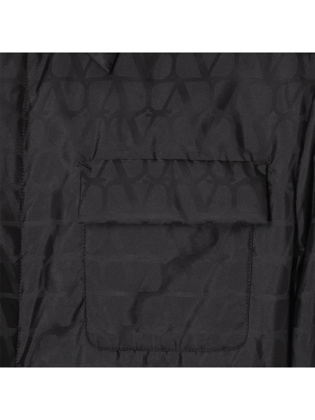 V Monogram Reversible Nylon Jacket Black - VALENTINO - BALAAN 6