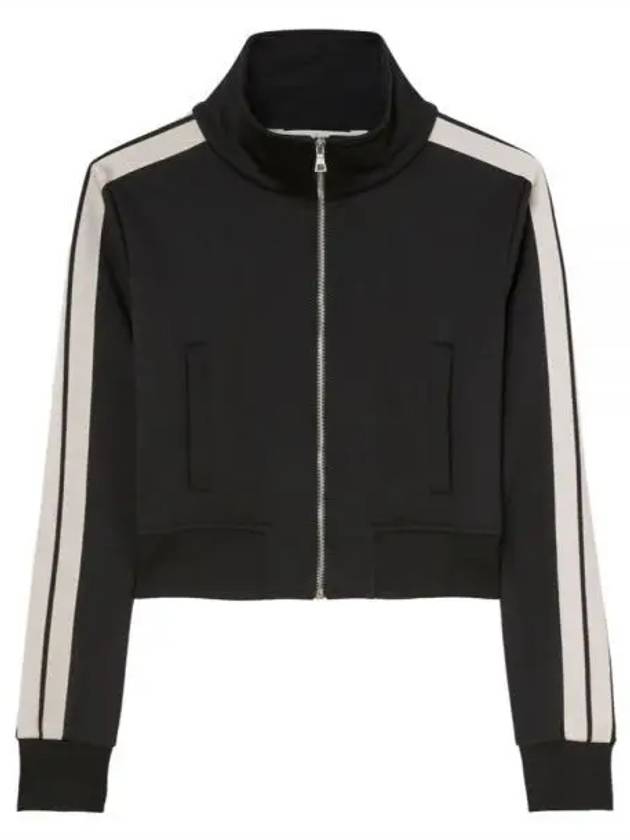 High Neck Track Jacket Black - PALM ANGELS - BALAAN 2