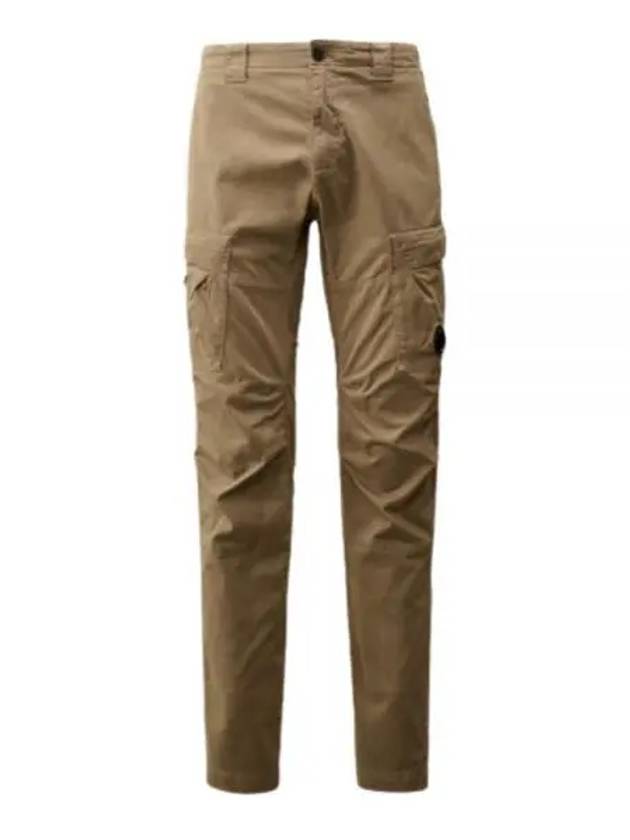 Stretch Sateen Ergonomic Lens Cargo Straight Pants Beige - CP COMPANY - BALAAN 2