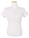 Women's Short Sleeve Cropped Ribbed TShirt 115156 PS149 - CHAMPION - BALAAN 3