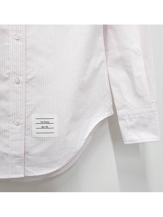 Women's Armband University Striped Oxford Shirt Light Pink - THOM BROWNE - BALAAN 7