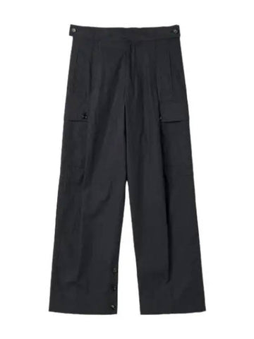 Cotton Twill Cargo Pants Midnight Blue - BOTTEGA VENETA - BALAAN 1