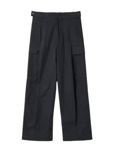 Cotton Twill Cargo Pants Midnight Blue - BOTTEGA VENETA - BALAAN 1