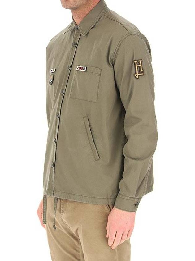 jacket GI0191U 13211 7730 military green - HERNO - BALAAN 4