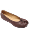 Tabi Leather Flat Brown - MAISON MARGIELA - BALAAN 4