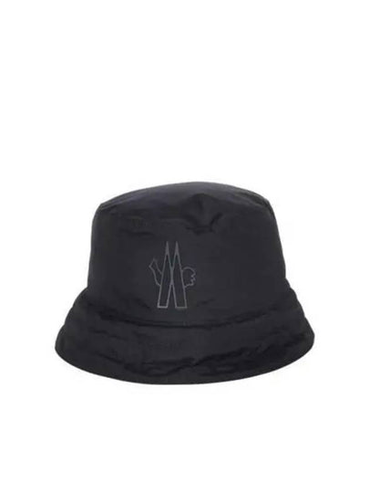 Grenoble Logo Applique Bucket Hat Black - MONCLER - BALAAN 2