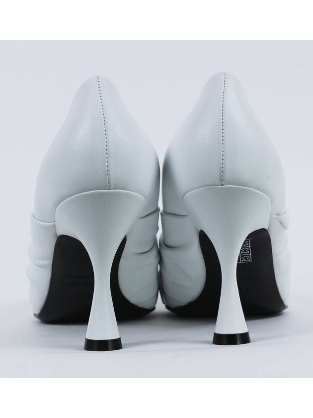 Twist Drapy Leather Pumps White - BALENCIAGA - BALAAN 3