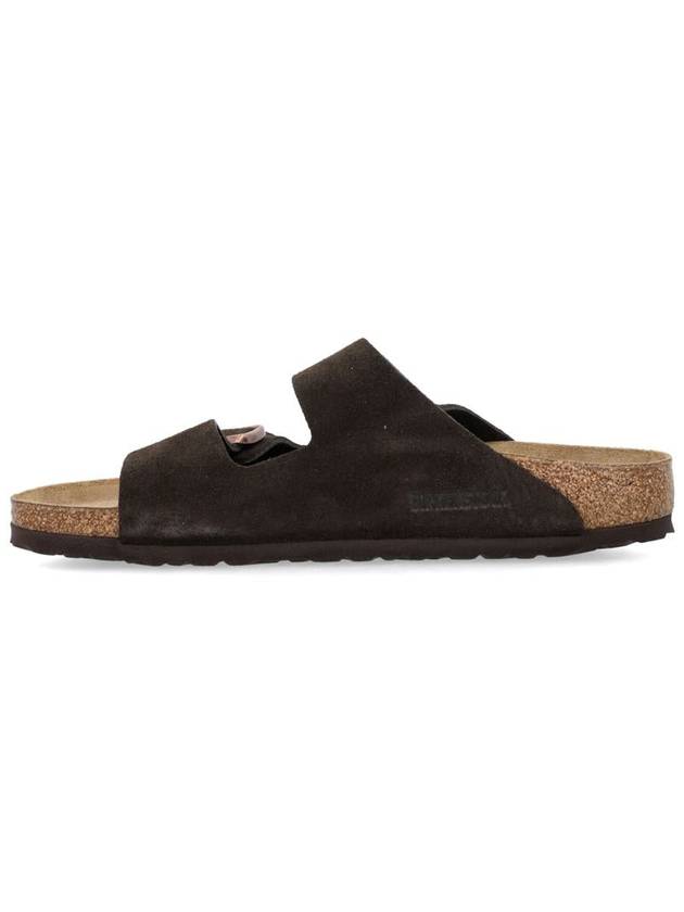 Arizona Suede Slider Slippers Dark Brown - BIRKENSTOCK - BALAAN 4