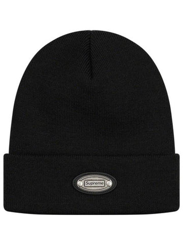 metal plate beanie black METAL PLATE BEANIE - SUPREME - BALAAN 1