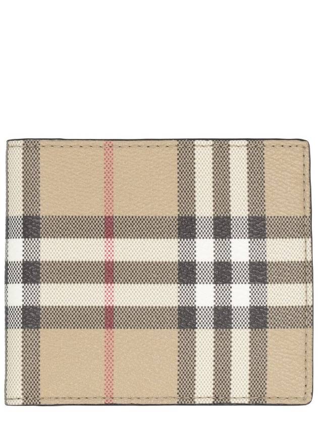 Check Half Wallet Beige - BURBERRY - BALAAN 2