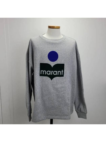 Menjiri Logo Sweatshirt Grey - ISABEL MARANT - BALAAN 2