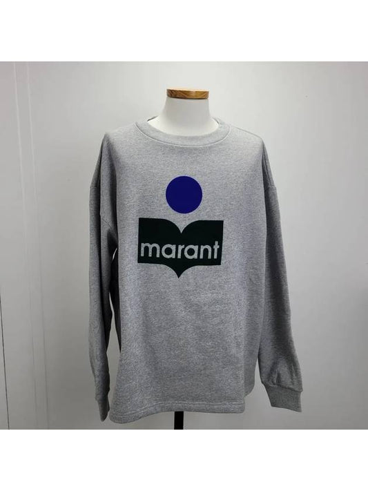 Menjiri Logo Sweatshirt Gray - ISABEL MARANT - BALAAN.