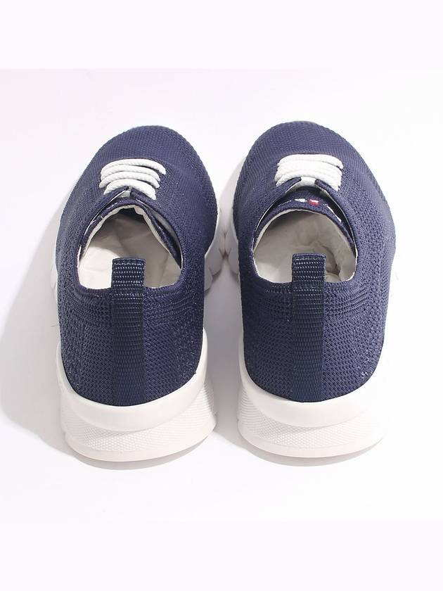 Fit Knit Low Top Sneakers Navy - KITON - BALAAN 4