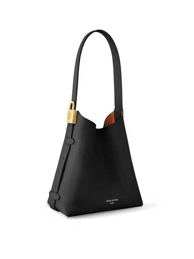 Low Key Hobo Calfskin Shoulder Bag Black - LOUIS VUITTON - BALAAN 3