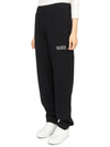 Side Logo Cotton JoGGer Track Pants Black - GANNI - BALAAN 3