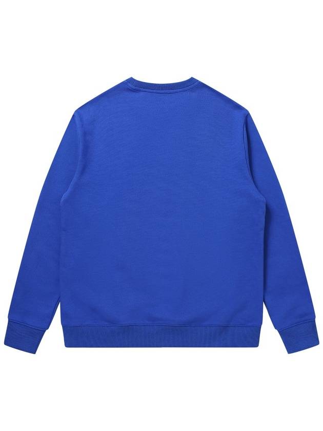 Men's Big Print Loose Fit Sweatshirt Blue SW23AMTS01BL - SOLEW - BALAAN 3