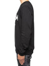 Men's Graffiti Logo Sweatshirt Black 2000MM513 - MSGM - BALAAN 4