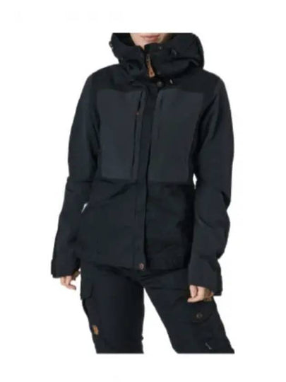 Women's Keb Hoodie Jacket Jacket Black - FJALL RAVEN - BALAAN 2