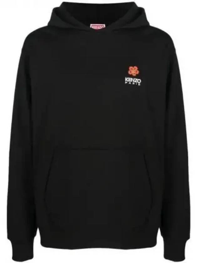 Boke Flower Crest Cotton Classic Hoodie Black - KENZO - BALAAN 2