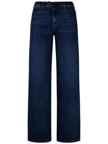 7 For All Mankind 'Lotta' Tailored Blue Cotton Jeans - 7 FOR ALL MANKIND - BALAAN 1