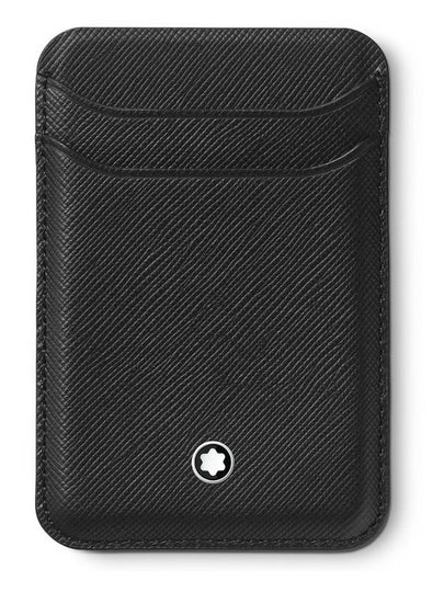 Sartorial Magsafe Compatible Calfskin Card Wallet Black - MONTBLANC - BALAAN 2