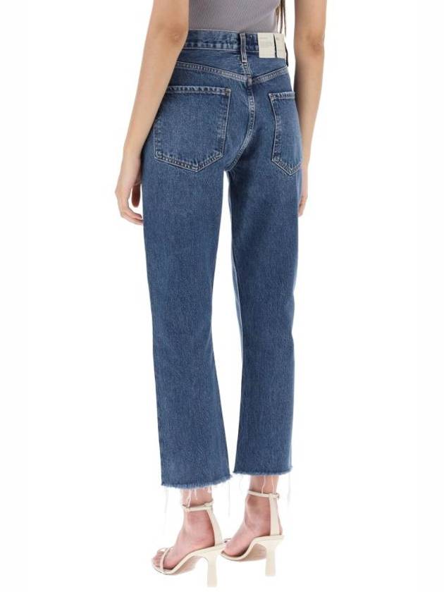 Riley Crop Denim Jeans Blue - AGOLDE - BALAAN 4