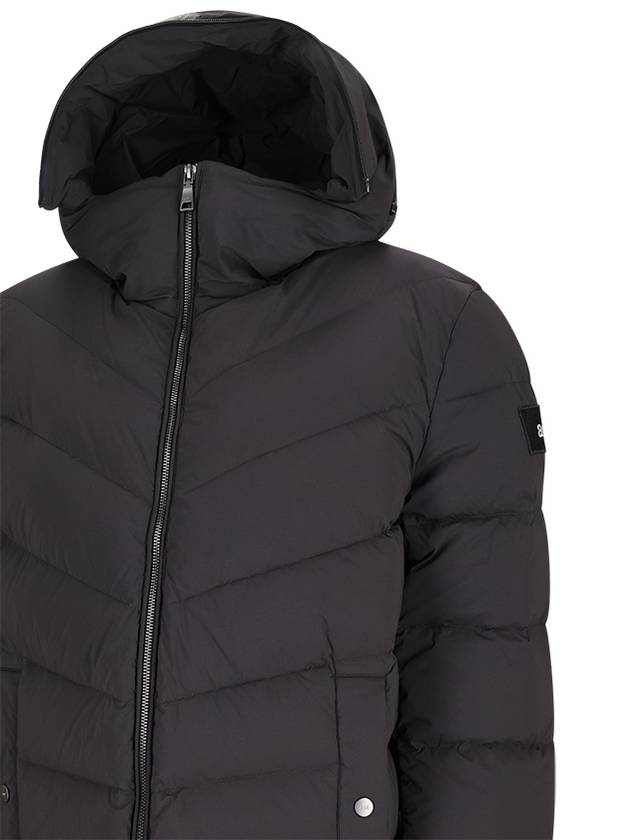 QUILTED DOWN JACKET WITH LOGO HOOD - ADD - BALAAN 3