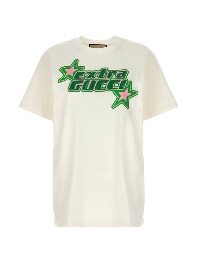 Extra Cotton Long Sleeve T-Shirt White - GUCCI - BALAAN 1