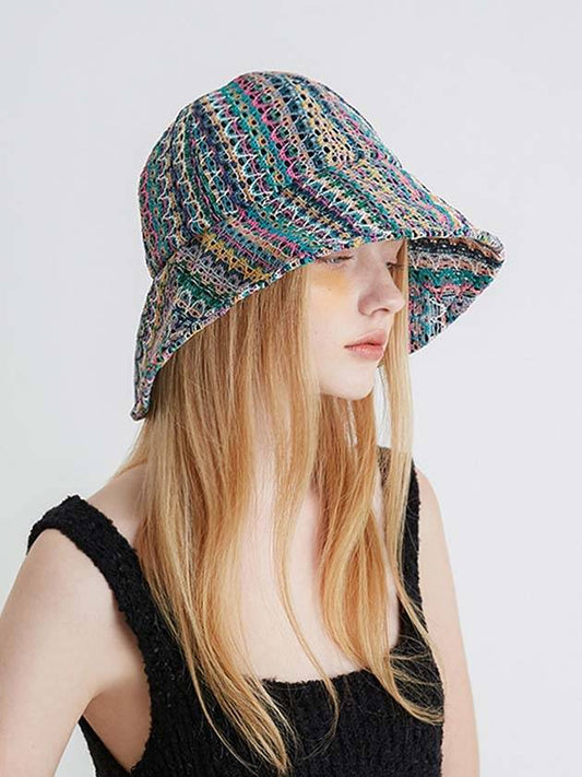 Wide Bell Hat Summer Lace - BROWN HAT - BALAAN 2