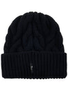 Grenoble Logo Patch Beanie 3B00014 M1172 999 - MONCLER - BALAAN 2