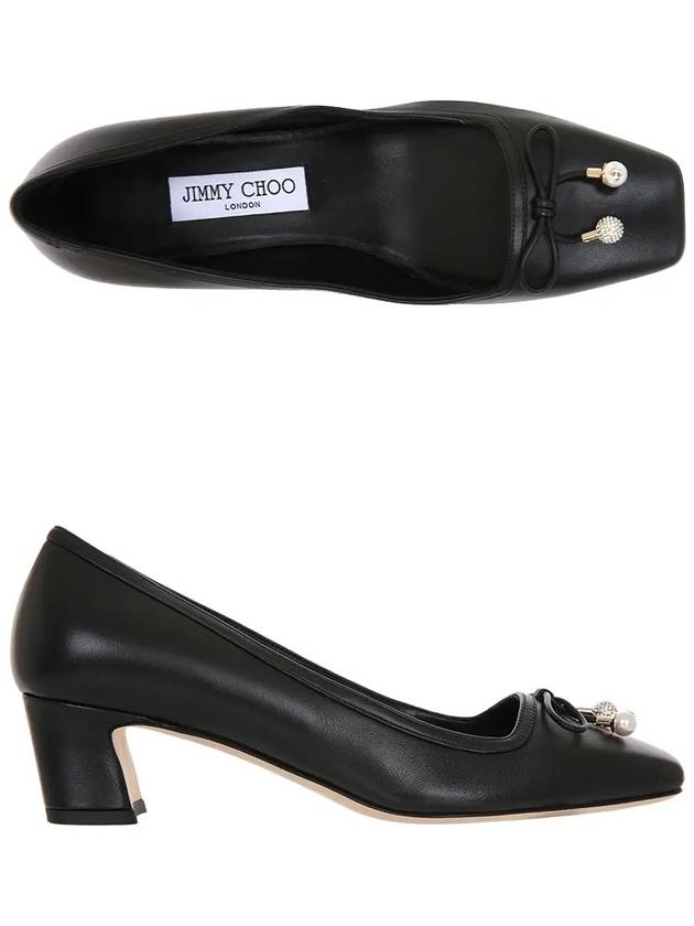 ELME45NAP BLACK Elm45 nappa leather pumps high heels - JIMMY CHOO - BALAAN 1