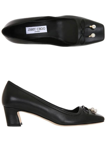 Elme 45 Napa Leather Pumps Heels Black - JIMMY CHOO - BALAAN 2