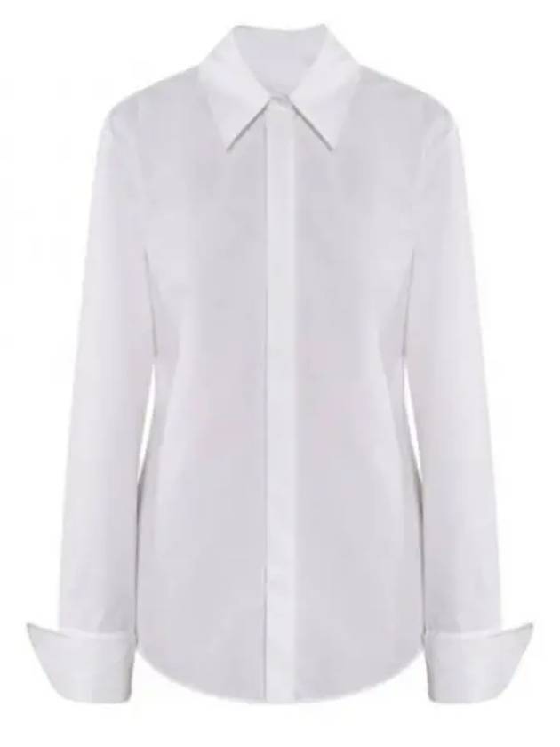 Oste Cotton Long Sleeve Shirt White - MAX MARA - BALAAN 2