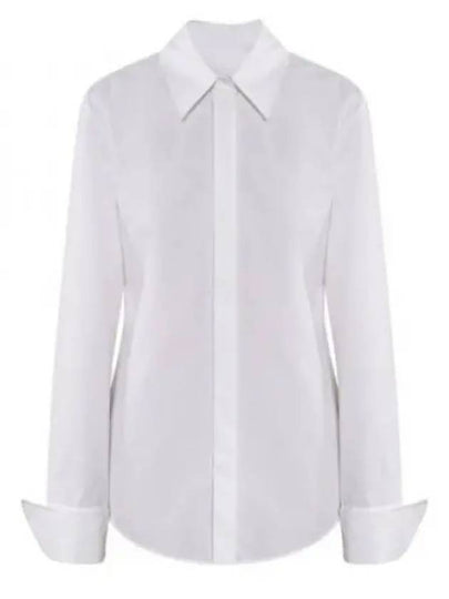 Oste Cotton Long Sleeve Shirt White - MAX MARA - BALAAN 2